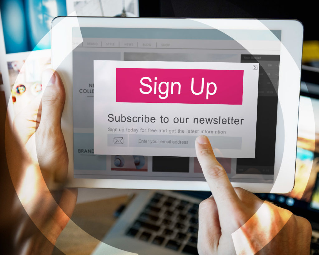 Use Pointricity to get Newsletter sign-ups